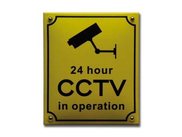 Tekstbord CCTV camerabeveiliging