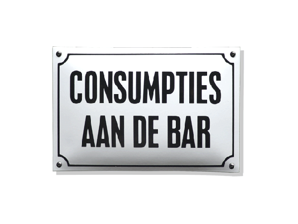 Horecabord Consumpties aan de bar