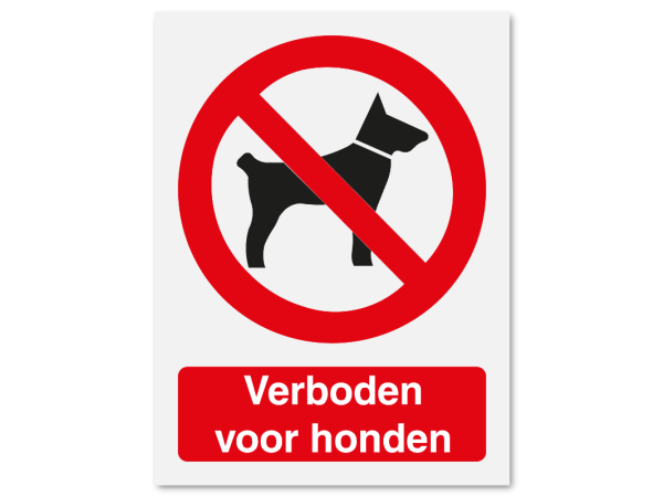 Verboden voor honden