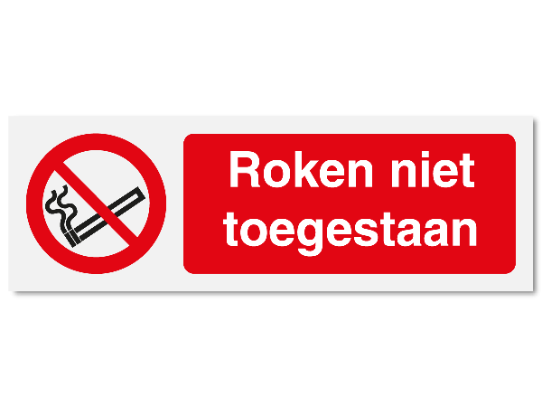 Roken niet toegestaan