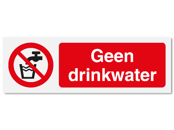 Geen drinkwater