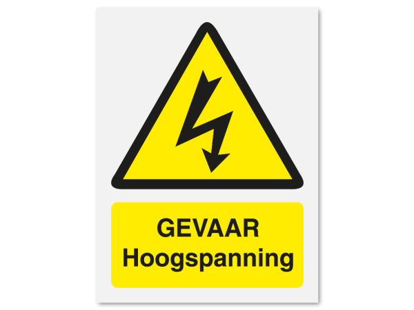 Gevaar hoogspanning