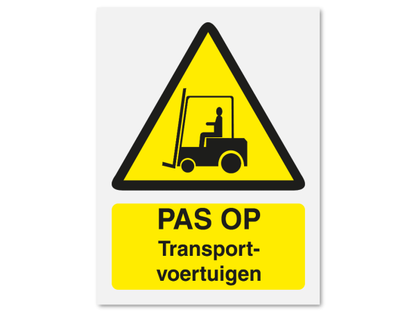 Pas op transport-voertuigen