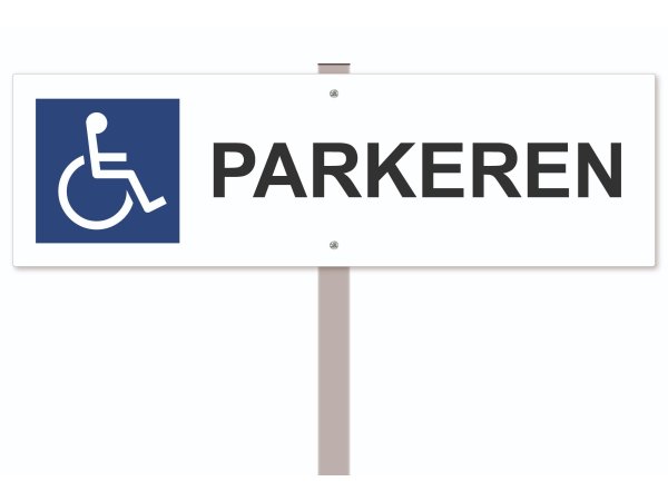 Parkeerpaal Mindervaliden (met paal)