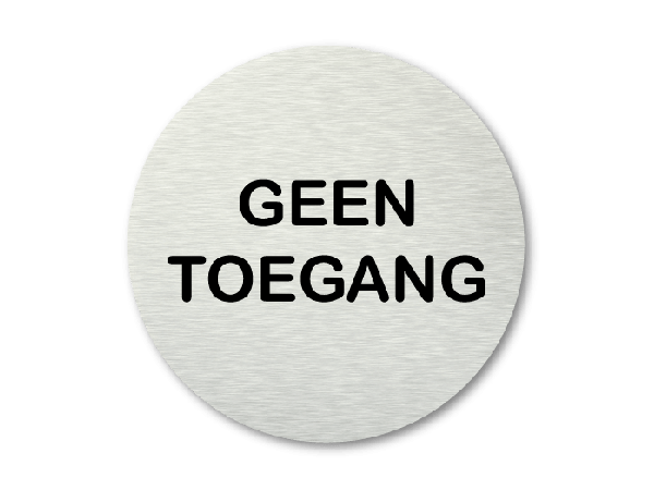 Pictogram Geen toegang