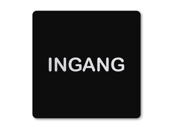 Pictogram zwart Ingang