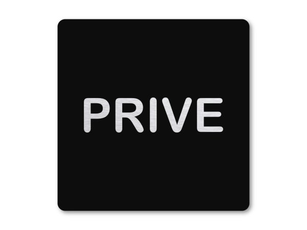 Pictogram zwart Prive