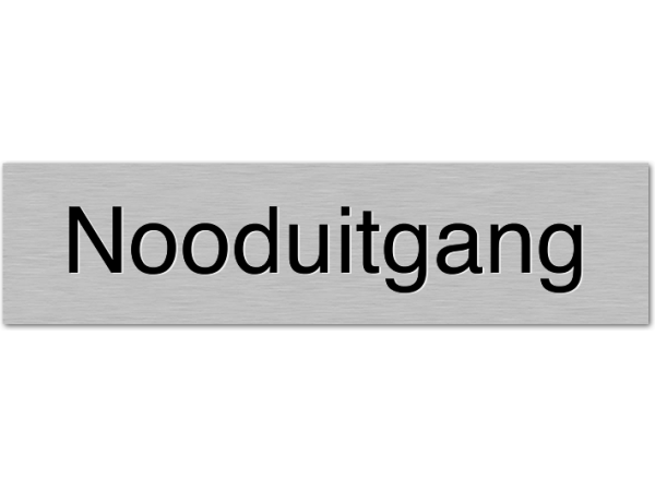 Deurbordje Nooduitgang