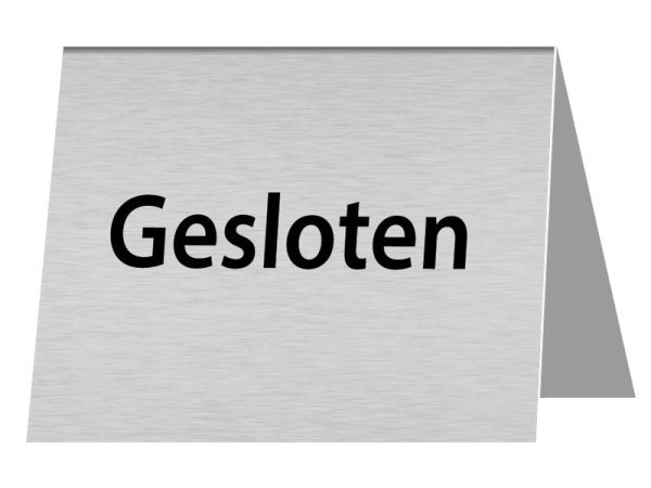 Tafelbordje Gesloten