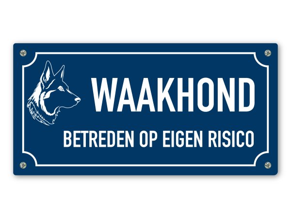 Waakhond betreden op eigen risico