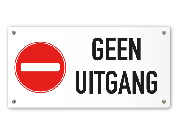 Geen uitgang