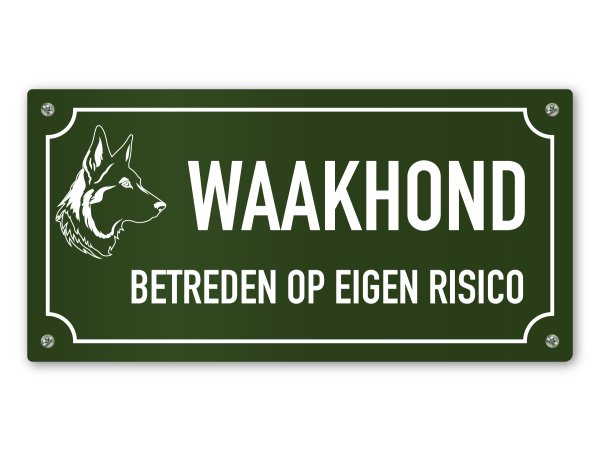 Waakhond betreden op eigen risico