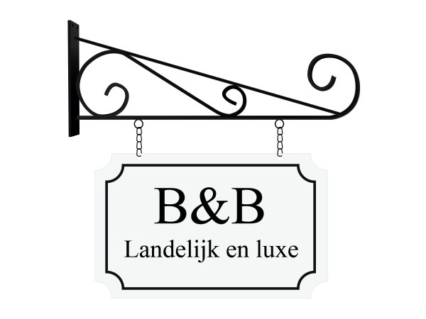 Uithangbord met logo