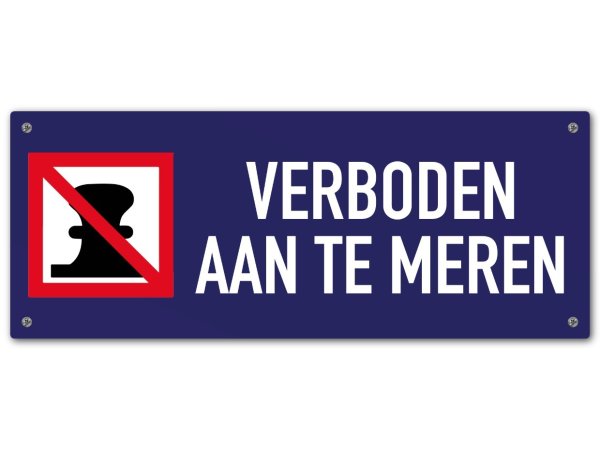 Verboden aan te meren steiger bordje