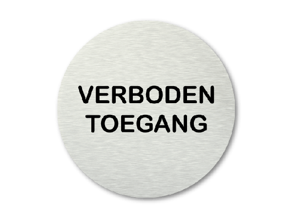 Pictogram Verboden toegang