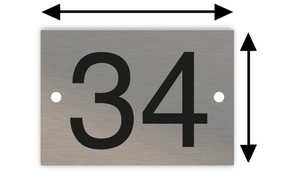 Aluminium huisnummerbord op maat