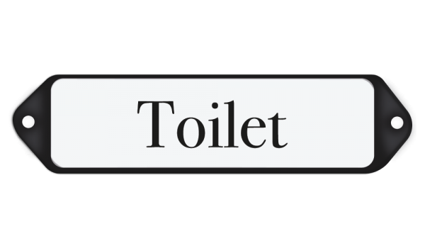 Deurbordje Toilet
