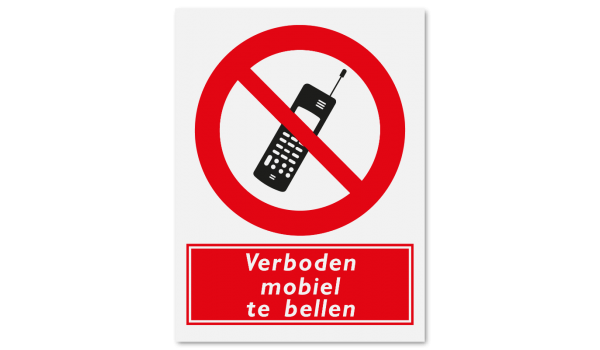 Verboden mobiel te bellen