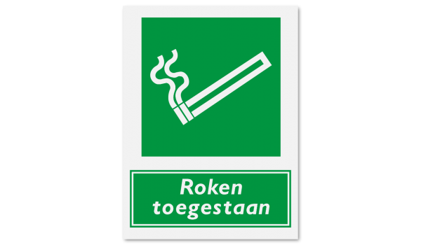 Verboden roken toegestaan