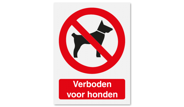 Verboden voor honden