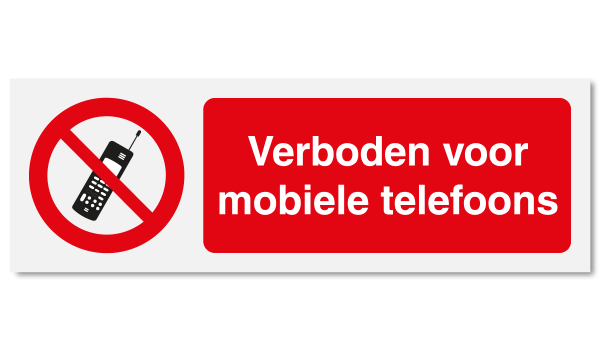 Verboden voor mobiele telefoons