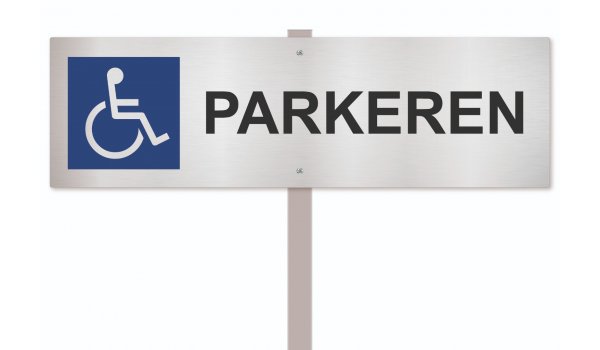 Parkeerpaal Mindervaliden (met paal)