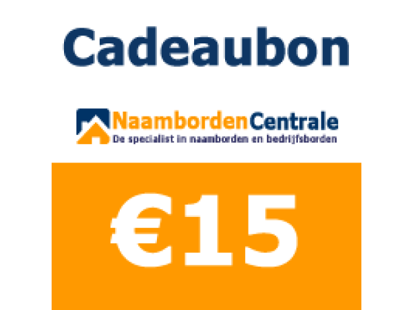 Cadeaubon 15 euro