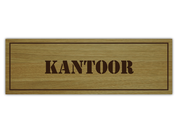 Deurbordje Kantoor