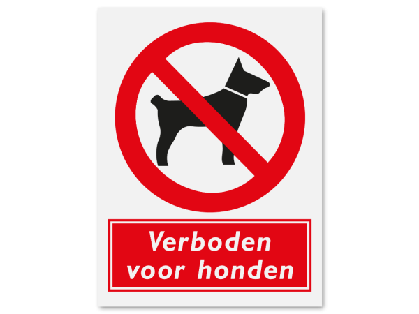 Verboden voor honden