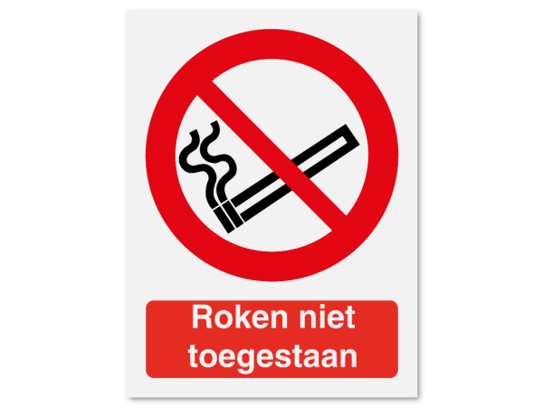 Roken niet toegestaan