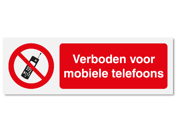 Verboden voor mobiele telefoons