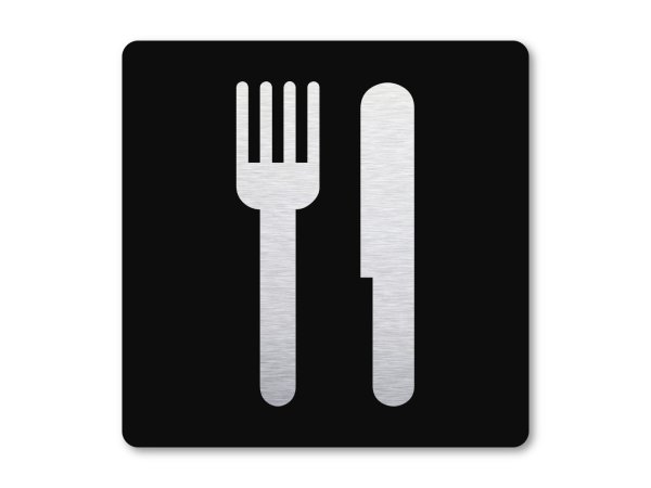 Pictogram zwart Restaurant