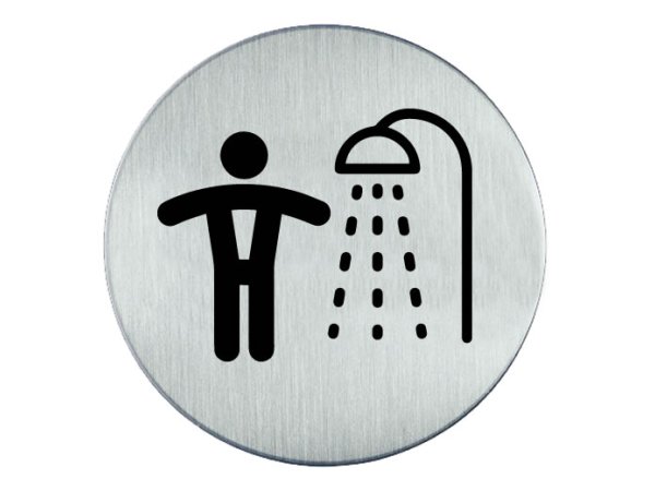 RVS pictogram Douche heren