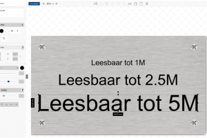 Zo maak je een naambord, tekstbord of gevelbord goed leesbaar