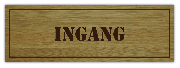 Deurbordje Ingang gemaakt van hout met gegraveerde opdruk