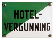Horecabord Hotelvergunning