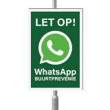 WhatsApp Buurtpreventie bord 20 x 30 cm
