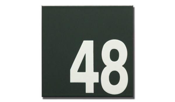 Emaille huisnummerbord modern