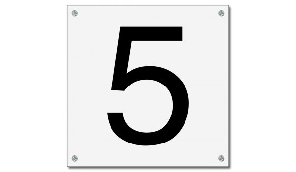 Basic huisnummerbord