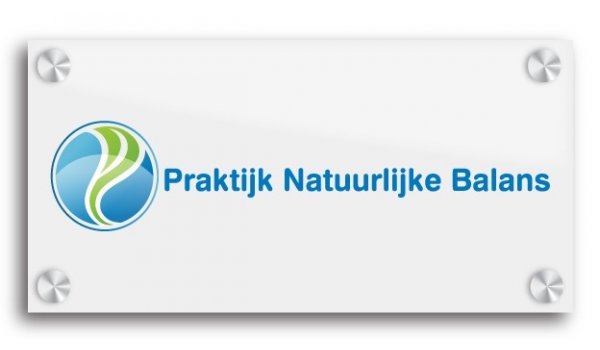 Bedrijfsnaambord Aluminium Wit