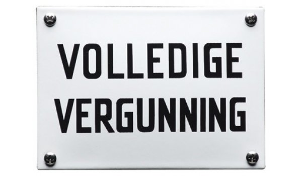 Horecabord Volledige vergunning