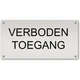 Tekstborden Aluminium