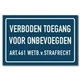 Waarschuwingsborden