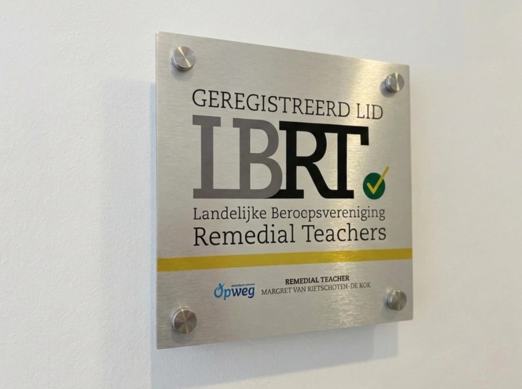 Keurmerk bord van aluminium met logo