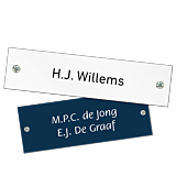 Naamplaatjes – voor bedrijf of particulier gebruik